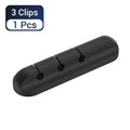 Organisateur De Câbles USB En Silicone, Enrouleur De Câble De Chargement USB, Clips De Gestion Bien Rangés Pour Bureau, Support De Câble Pour Souris, Accessoires Pour Écouteurs