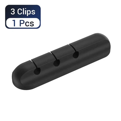 Organisateur De Câbles USB En Silicone, Enrouleur De Câble De Chargement USB, Clips De Gestion Bien Rangés Pour Bureau, Support De Câble Pour Souris, Accessoires Pour Écouteurs