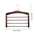Porte-Pantalons Multifonctionnel En Bois Massif, Cintre Pour Pantalons Multicouche, Artefact De Rangement Domestique, Écharpe, Support De Rangement Pour Garde-Robe