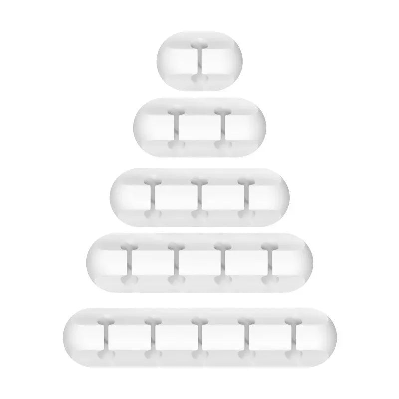 Organisateur De Câbles USB En Silicone, Enrouleur De Câble De Chargement USB, Clips De Gestion Bien Rangés Pour Bureau, Support De Câble Pour Souris, Accessoires Pour Écouteurs