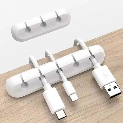 Organisateur De Câbles USB En Silicone, Enrouleur De Câble De Chargement USB, Clips De Gestion Bien Rangés Pour Bureau, Support De Câble Pour Souris, Accessoires Pour Écouteurs