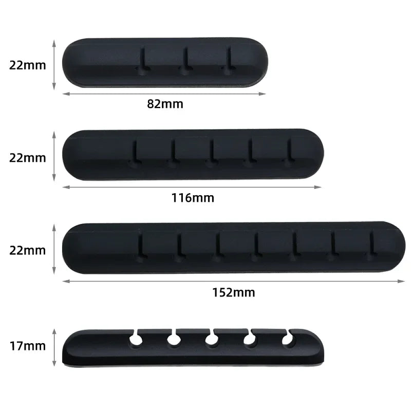 Organisateur De Câbles USB En Silicone, Enrouleur De Câble De Chargement USB, Clips De Gestion Bien Rangés Pour Bureau, Support De Câble Pour Souris, Accessoires Pour Écouteurs