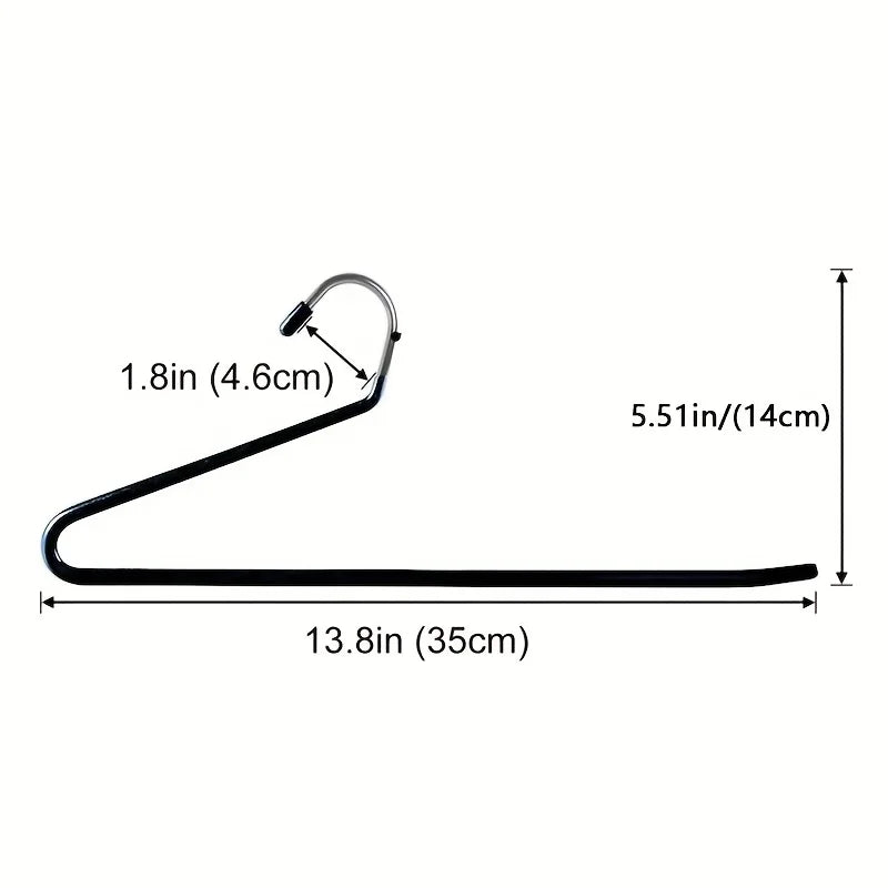 Cintre Pour Pantalons En Forme De Z D'Oie Peu Encombrant, 10 Pièces, Matériau Métallique Durable, Rangement Multifonctionnel Pour Pantalons, Fournitures Ménagères
